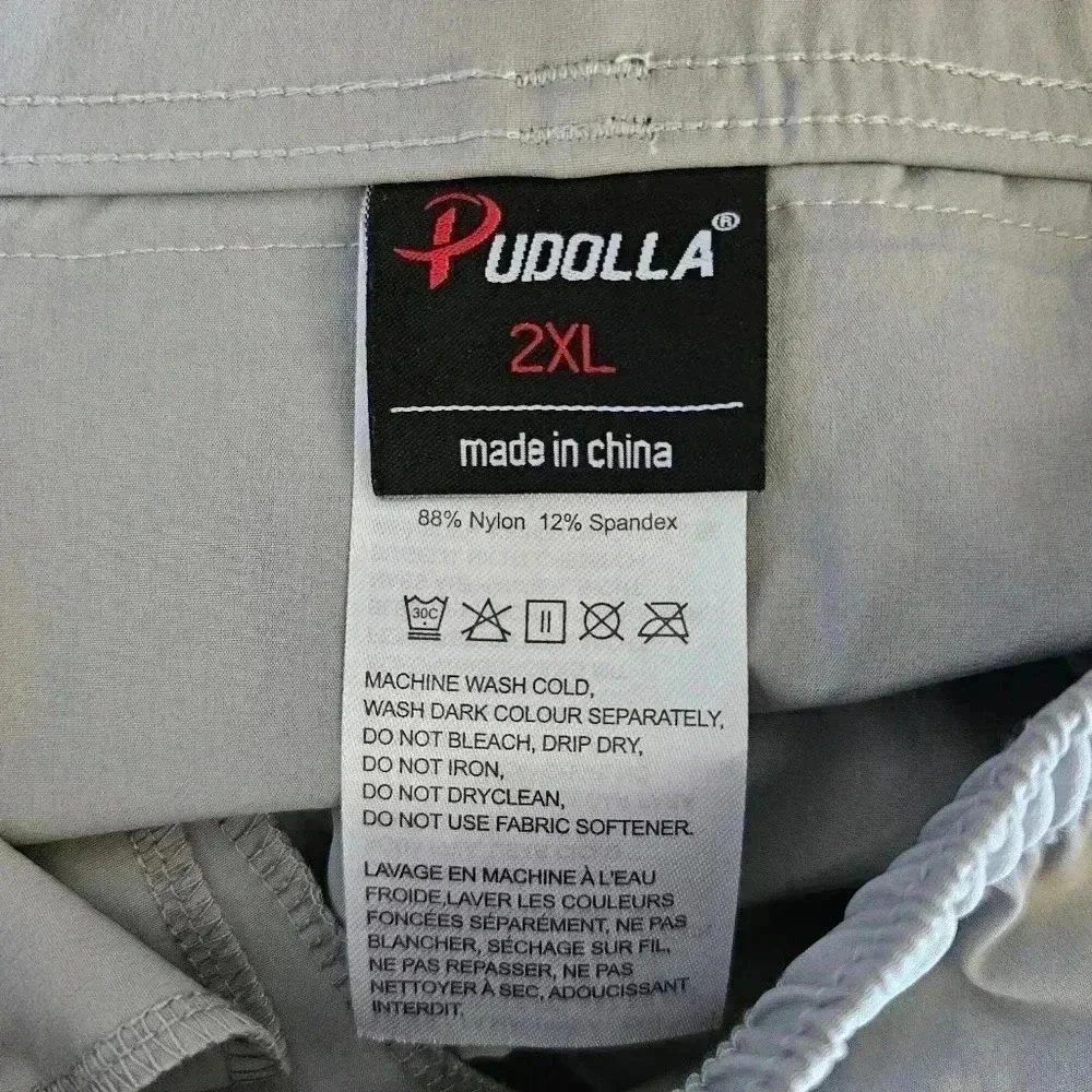 Pudolla Men's Workout Athletic Pants Elastic Waist Jogging Running Pants for Men